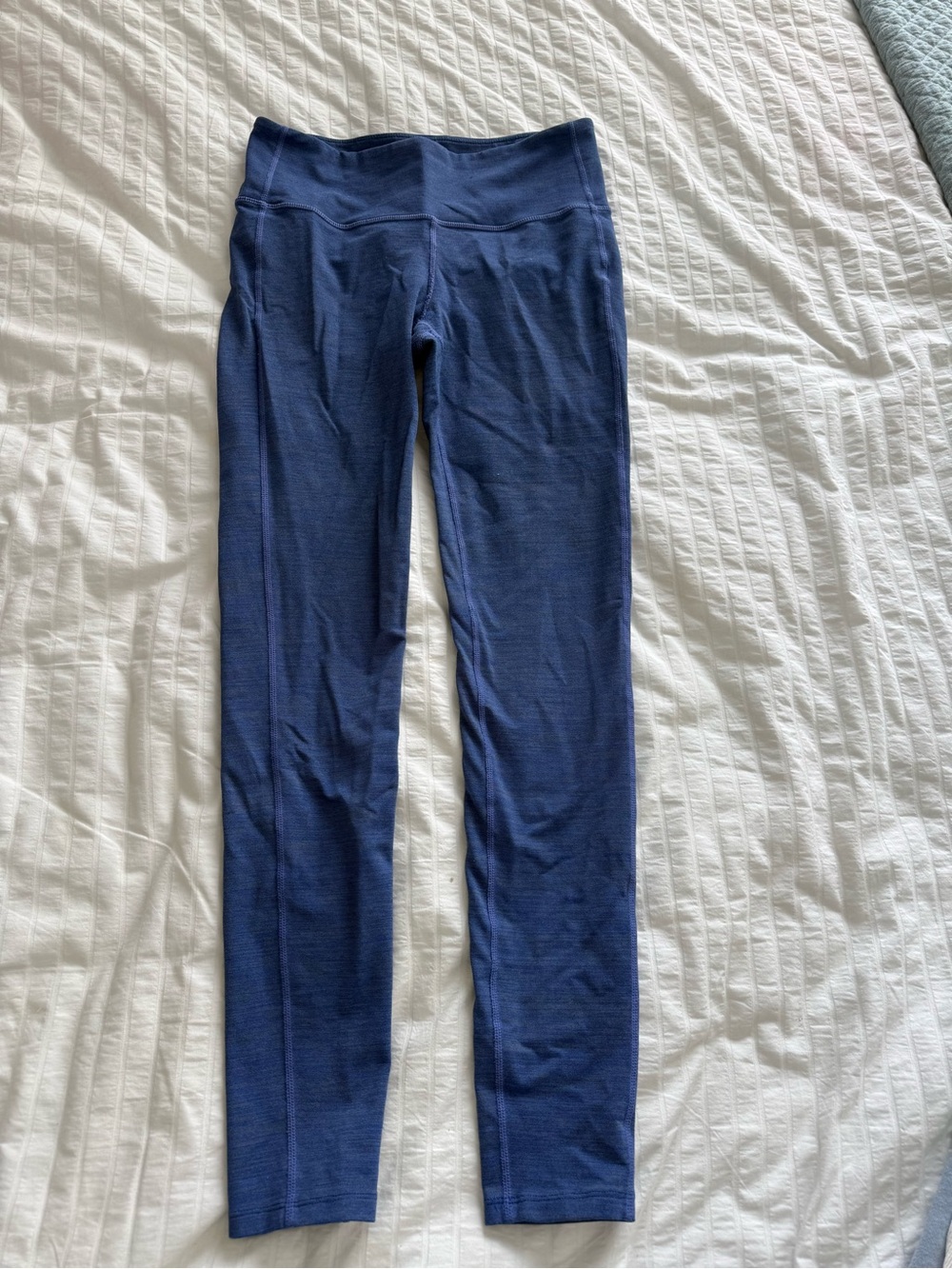 Athleta High Rise Chaturanga Space Dye Blue Leggings (Size S)